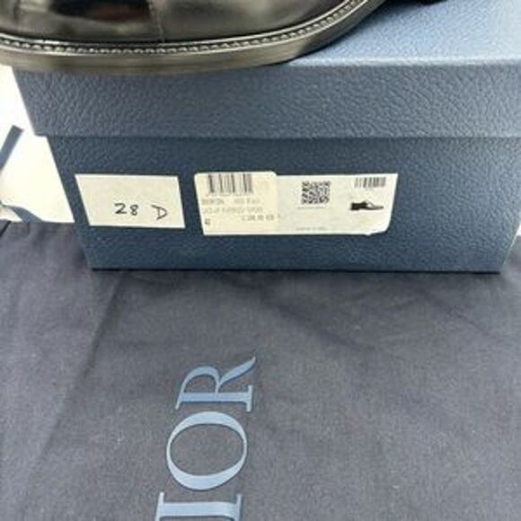 Dior Men's embassy, Black Leather Oxford Shoes size 42 made in Italy - Picture 12 of 14